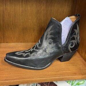 Black Western Ankle Boots